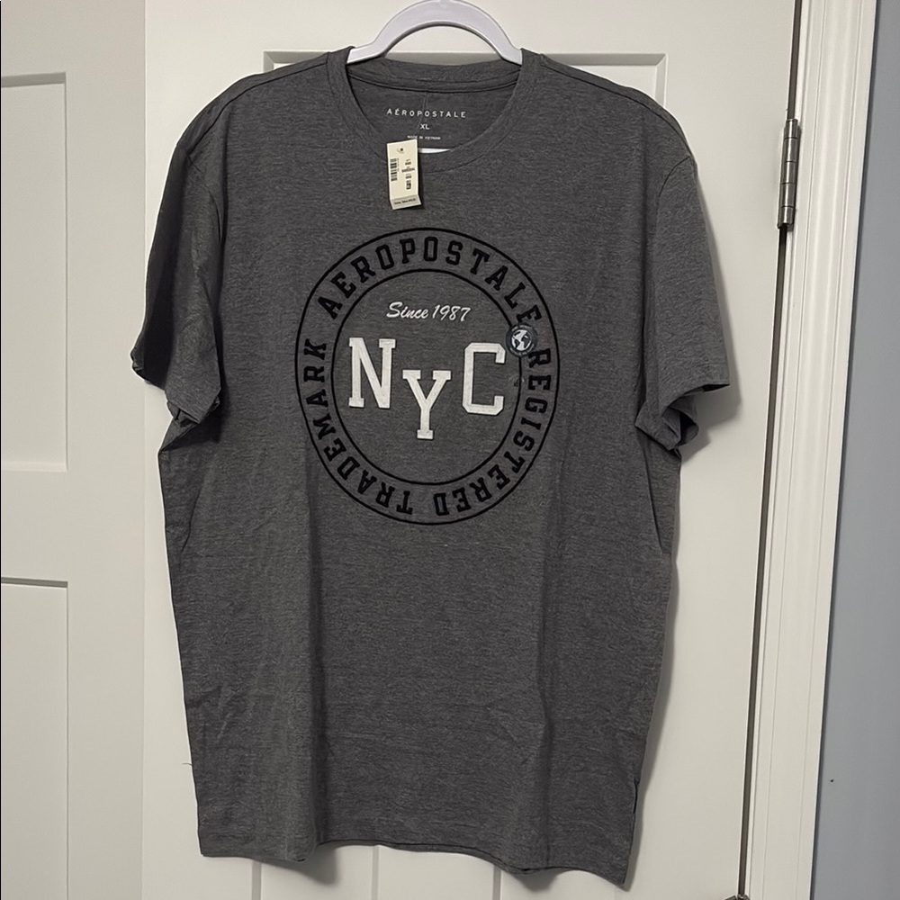 NWT Men’s Aeropostale basic gray NYC T-shirt size: XL